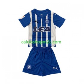 Deportivo Alaves Bambino Maglia Prima 2023/2024 Manica Corta (+ Pantaloncini)